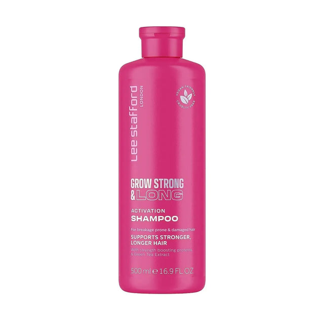 LEE STAFFORD - Lee Stafford Grow Strong & Long Hair Regrowth Volume Shampoo 500Ml. - The Red Vitamin MX - Shampoo Para Cabello - {{ shop.shopifyCountryName }}