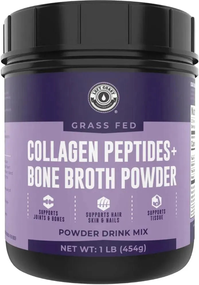 LEFT COAST PERFORMANCE - Left Coast Performance Bone Broth Powder with Grass Fed Collagen Peptides 454Gr. - The Red Vitamin MX - Suplementos Alimenticios - {{ shop.shopifyCountryName }}