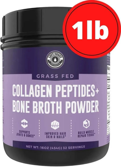 LEFT COAST PERFORMANCE - Left Coast Performance Bone Broth Powder with Grass Fed Collagen Peptides 454Gr. - The Red Vitamin MX - Suplementos Alimenticios - {{ shop.shopifyCountryName }}