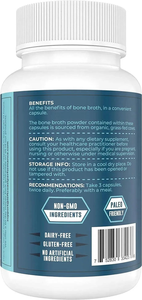 LEFT COAST PERFORMANCE - Left Coast Performance Grass-Fed Bone Broth 180 Capsulas - The Red Vitamin MX - Suplementos Alimenticios - {{ shop.shopifyCountryName }}