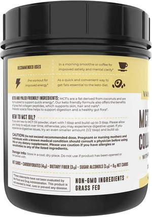 LEFT COAST PERFORMANCE - Left Coast Performance MCT Powder + Collagen + Prebiotic Acacia Fibre Vanilla 454Gr. - The Red Vitamin MX - Suplementos Alimenticios - {{ shop.shopifyCountryName }}