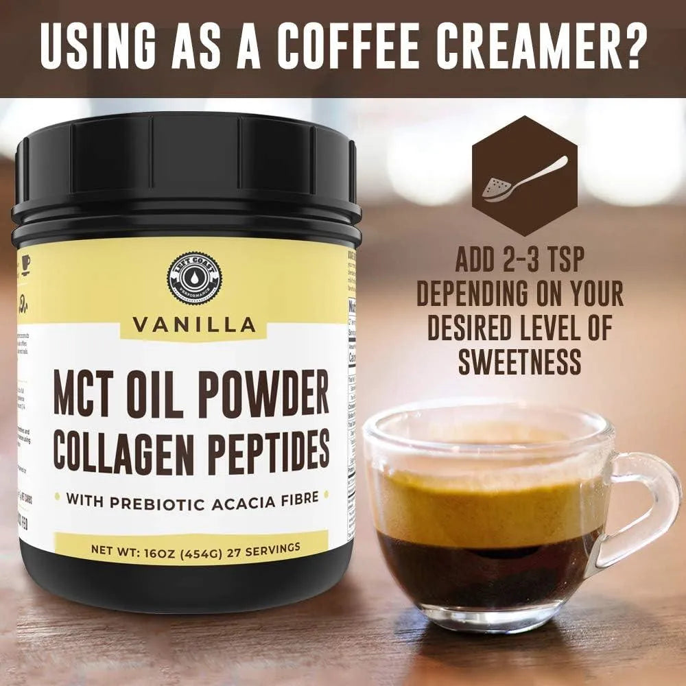 LEFT COAST PERFORMANCE - Left Coast Performance MCT Powder + Collagen + Prebiotic Acacia Fibre Vanilla 454Gr. - The Red Vitamin MX - Suplementos Alimenticios - {{ shop.shopifyCountryName }}