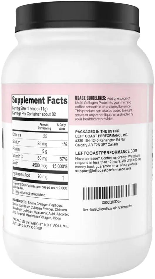 LEFT COAST PERFORMANCE - Left Coast Performance Multi Collagen Powder 908Gr. - The Red Vitamin MX - Suplementos Alimenticios - {{ shop.shopifyCountryName }}