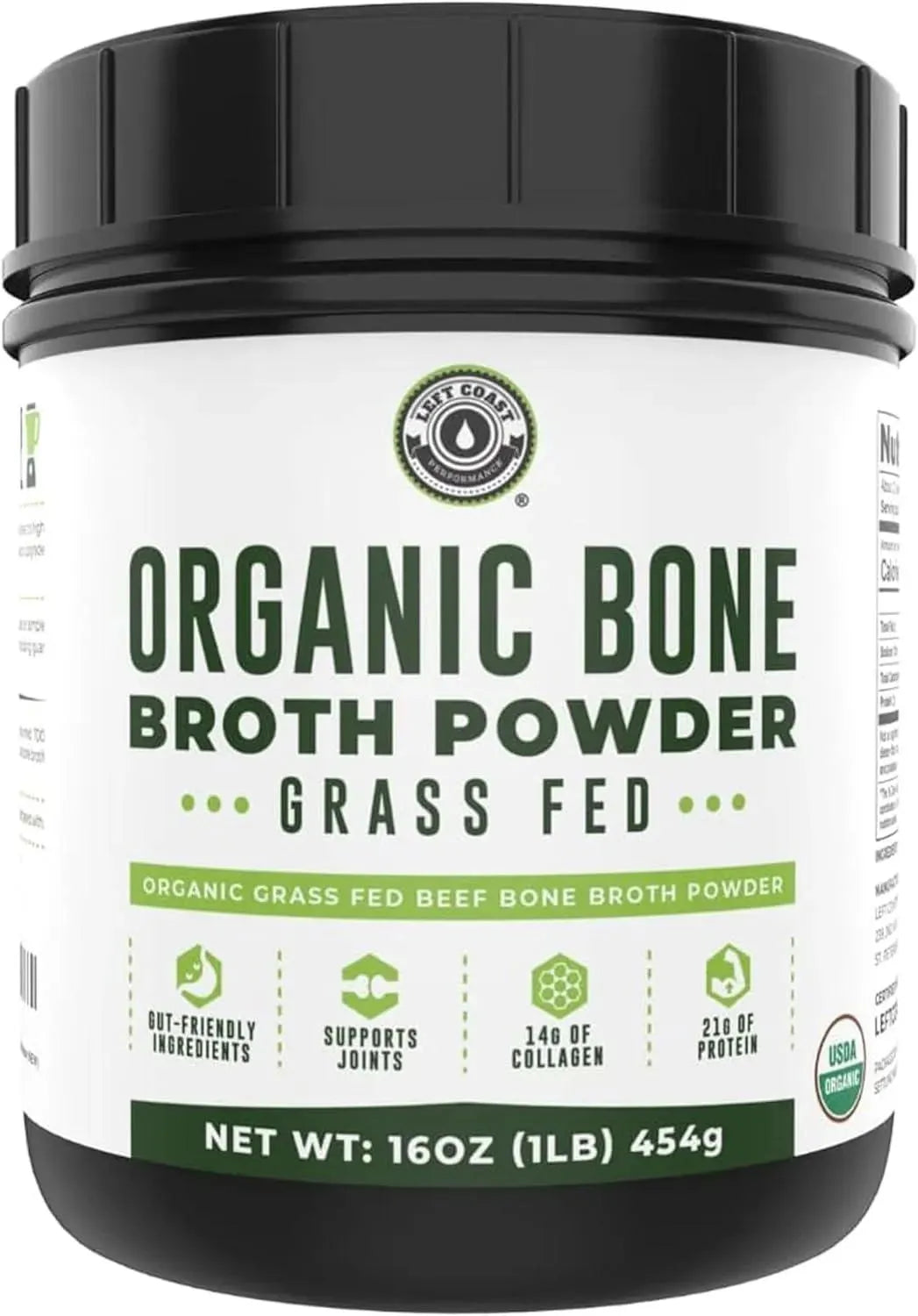LEFT COAST PERFORMANCE - Left Coast Performance Organic Bone Broth Protein Powder 454Gr. - The Red Vitamin MX - Suplementos Alimenticios - {{ shop.shopifyCountryName }}