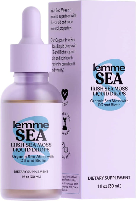 LEMME - Lemme Irish Sea Moss Organic Liquid Drops with Vitamin D3 and Biotin 30Ml. - The Red Vitamin MX - Suplementos Alimenticios - {{ shop.shopifyCountryName }}