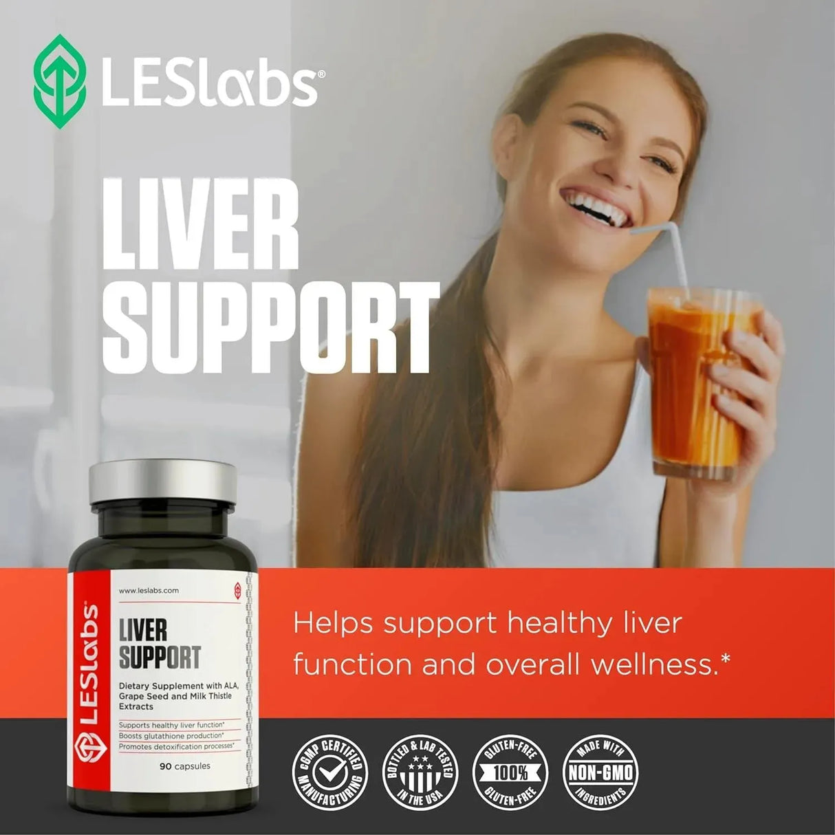 LES LABS - LES Labs Liver Support 90 Capsulas - The Red Vitamin MX - Suplementos Alimenticios - {{ shop.shopifyCountryName }}