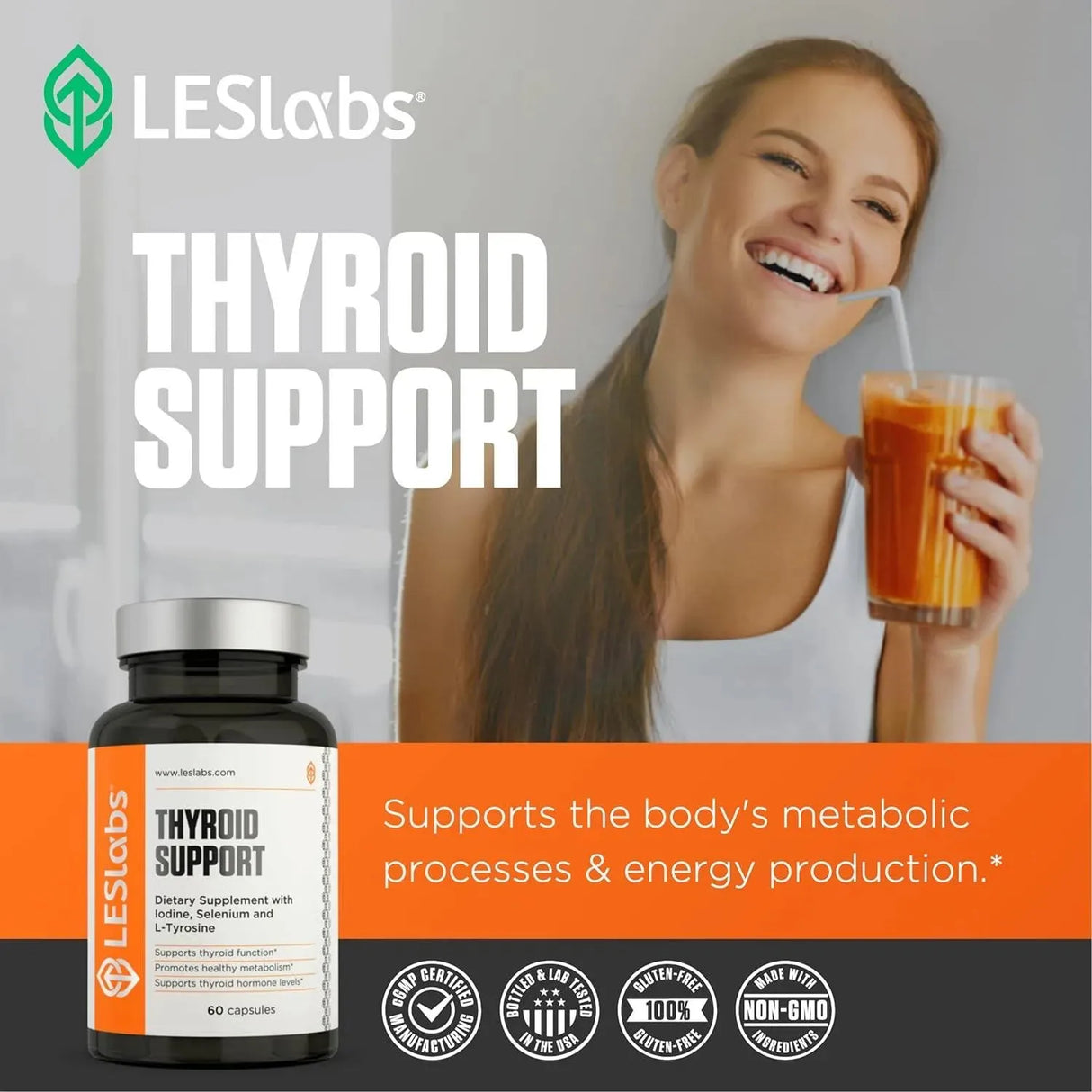 LES LABS - LES Labs Thyroid Support 60 Capsulas - The Red Vitamin MX - Suplementos Alimenticios - {{ shop.shopifyCountryName }}