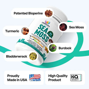 LIBERAZEN - Liberazen Organic Irish Sea Moss 60 Capsulas - The Red Vitamin MX - Suplementos Alimenticios - {{ shop.shopifyCountryName }}