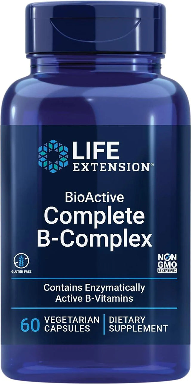 LIFE EXTENSION - Life Extension Bioactive Complete B-complex 60 Capsulas - The Red Vitamin MX - Suplementos Alimenticios - {{ shop.shopifyCountryName }}