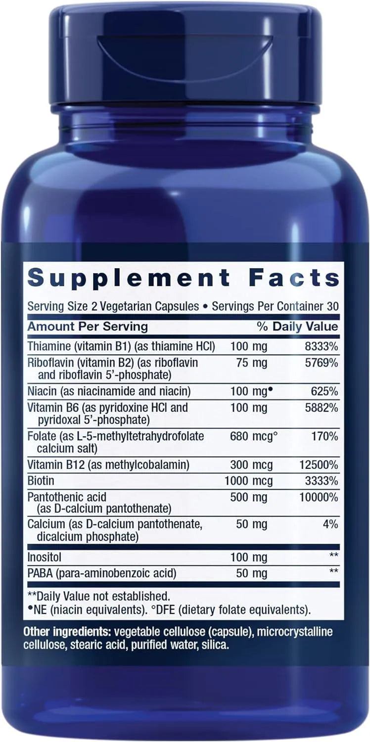 LIFE EXTENSION - Life Extension Bioactive Complete B-complex 60 Capsulas - The Red Vitamin MX - Suplementos Alimenticios - {{ shop.shopifyCountryName }}