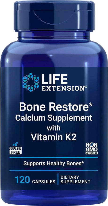 LIFE EXTENSION - Life Extension Bone Restore + Vitamin K2 120 Capsulas - The Red Vitamin MX - Suplementos Alimenticios - {{ shop.shopifyCountryName }}