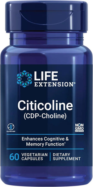 LIFE EXTENSION - Life Extension Citicoline (CDP-Choline) 60 Capsulas - The Red Vitamin MX - Suplementos Alimenticios - {{ shop.shopifyCountryName }}