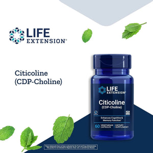 LIFE EXTENSION - Life Extension Citicoline (CDP-Choline) 60 Capsulas - The Red Vitamin MX - Suplementos Alimenticios - {{ shop.shopifyCountryName }}