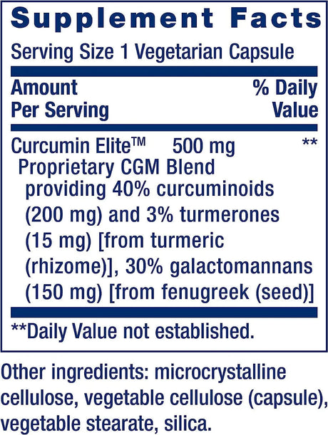 LIFE EXTENSION - Life Extension Curcumin Elite Turmeric Extract 60 Capsulas - The Red Vitamin MX - Suplementos Alimenticios - {{ shop.shopifyCountryName }}