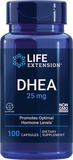 LIFE EXTENSION - Life Extension DHEA 25Mg. 100 Capsulas - The Red Vitamin MX - Suplementos Alimenticios - {{ shop.shopifyCountryName }}