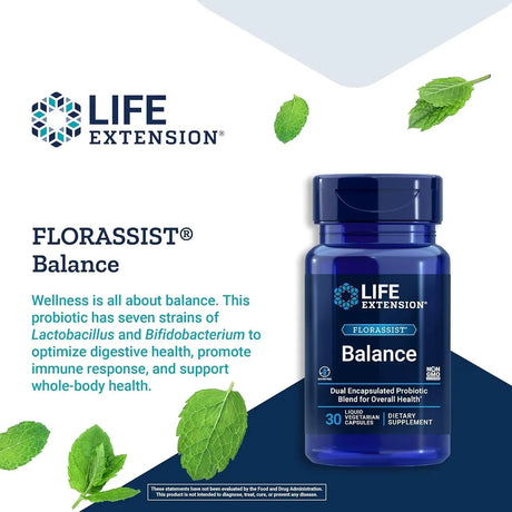 LIFE EXTENSION - Life Extension FLORASSIST Balance Probiotic 30 Capsulas - The Red Vitamin MX - Suplementos Alimenticios - {{ shop.shopifyCountryName }}