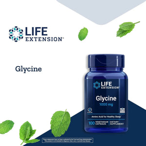 LIFE EXTENSION - Life Extension Glycine 1000Mg. 100 Capsulas - The Red Vitamin MX - Suplementos Alimenticios - {{ shop.shopifyCountryName }}