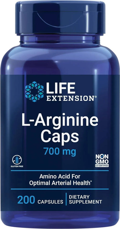 LIFE EXTENSION - Life Extension L-Arginine 700Mg. 200 Capsulas - The Red Vitamin MX - Suplementos Alimenticios - {{ shop.shopifyCountryName }}