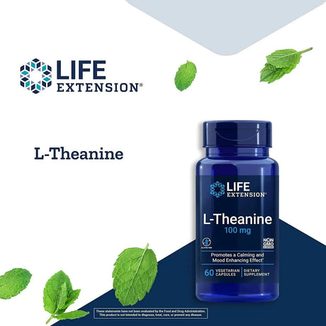 LIFE EXTENSION - Life Extension L-Theanine 100Mg. 60 Capsulas - The Red Vitamin MX - Suplementos Alimenticios - {{ shop.shopifyCountryName }}