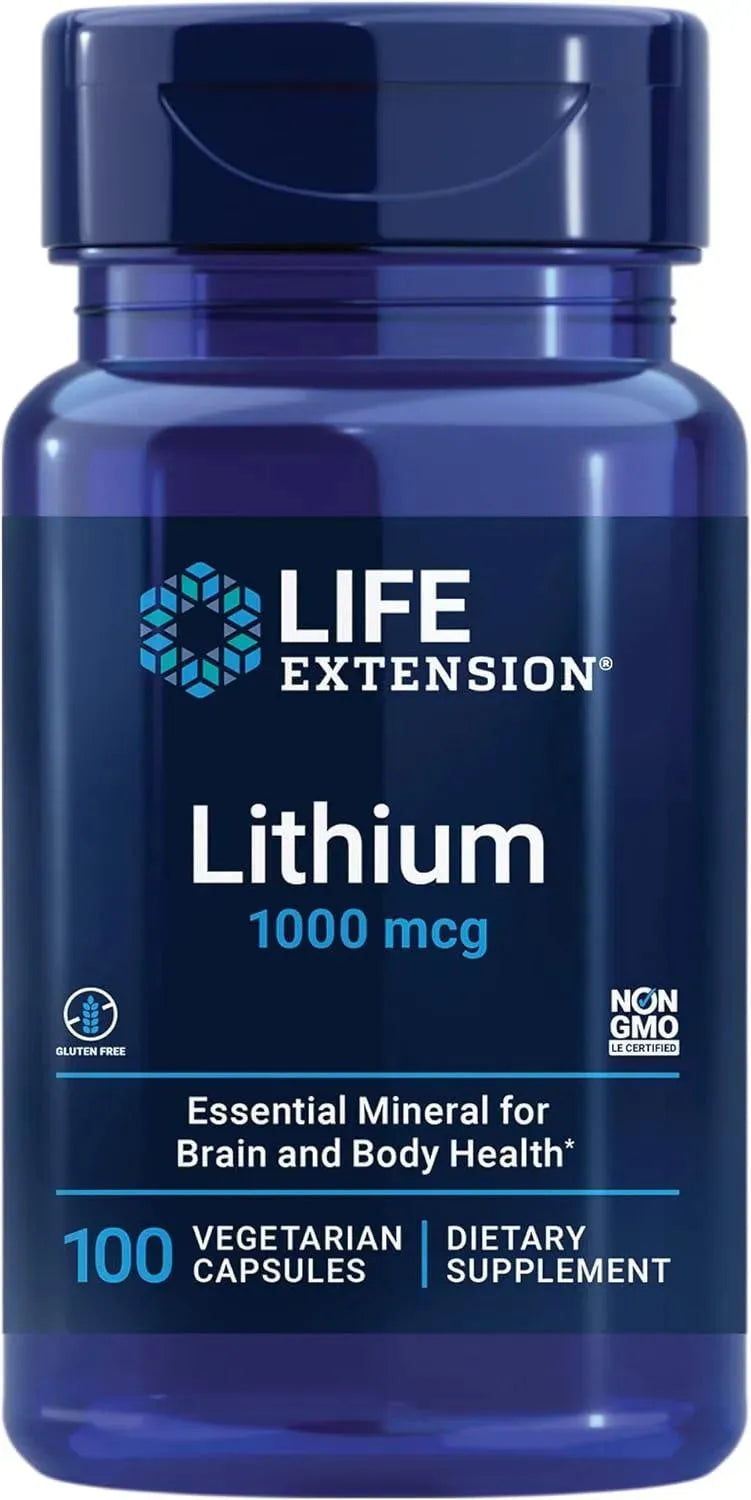 LIFE EXTENSION - Life Extension Lithium 1000mcg 100 Capsulas - The Red Vitamin MX - Suplementos Alimenticios - {{ shop.shopifyCountryName }}