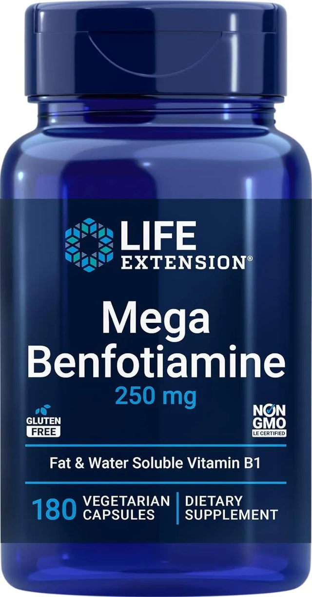 LIFE EXTENSION - Life Extension Mega Benfotiamine 250Mg. 180 Capsulas - The Red Vitamin MX - Suplementos Alimenticios - {{ shop.shopifyCountryName }}