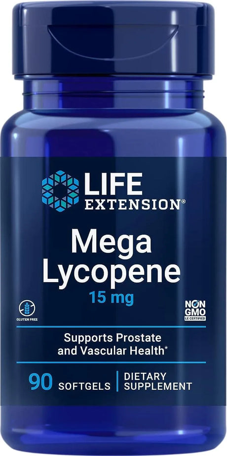 LIFE EXTENSION - Life Extension Mega Lycopene 15Mg. 90 Capsulas Blandas - The Red Vitamin MX - Suplementos Alimenticios - {{ shop.shopifyCountryName }}