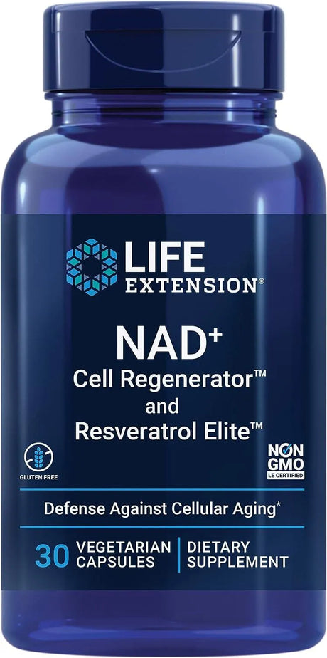 LIFE EXTENSION - Life Extension NAD+ Cell Regenerator and Resveratrol Elite 30 Capsulas - The Red Vitamin MX - Suplementos Alimenticios - {{ shop.shopifyCountryName }}