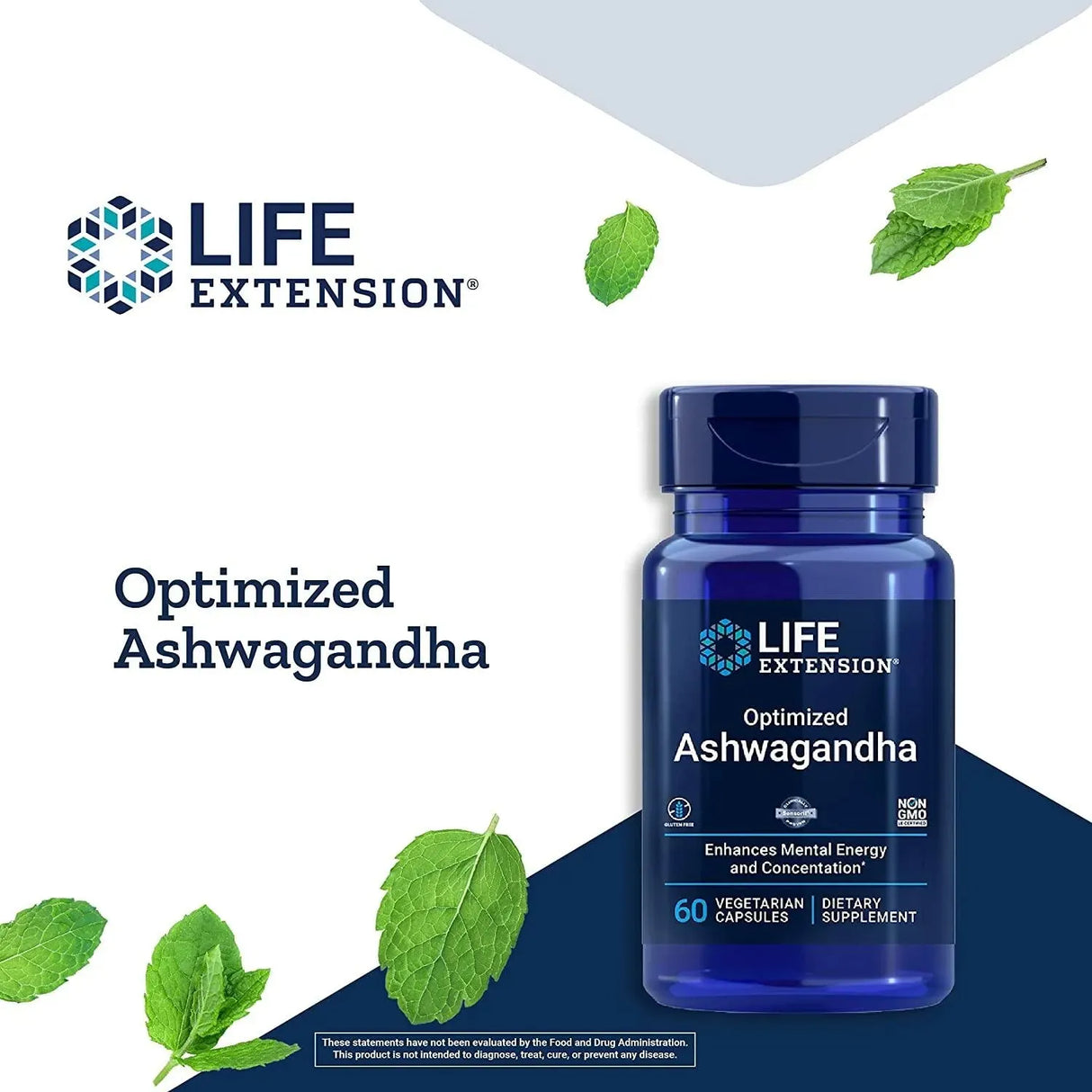 LIFE EXTENSION - Life Extension Optimized Ashwagandha 60 Capsulas - The Red Vitamin MX - Suplementos Alimenticios - {{ shop.shopifyCountryName }}