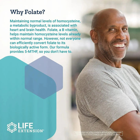 LIFE EXTENSION - Life Extension Optimized Folate L-methylfolate 100 Tabletas - The Red Vitamin MX - Suplementos Alimenticios - {{ shop.shopifyCountryName }}
