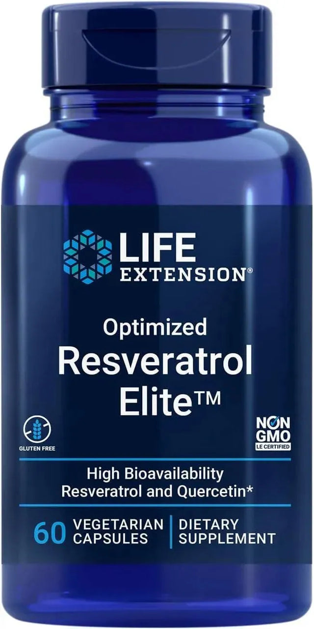 LIFE EXTENSION - Life Extension Optimized Resveratrol Elite 60 Capsulas - The Red Vitamin MX - Suplementos Alimenticios - {{ shop.shopifyCountryName }}