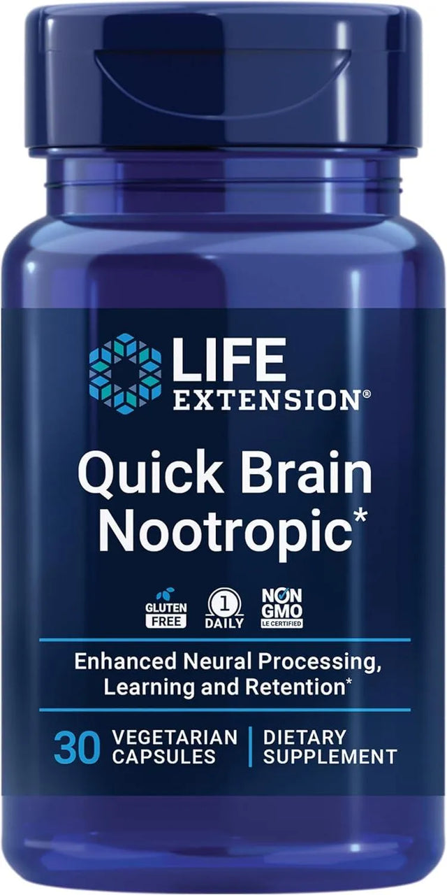 LIFE EXTENSION - Life Extension Quick Brain Nootropic 30 Capsulas - The Red Vitamin MX - Suplementos Alimenticios - {{ shop.shopifyCountryName }}