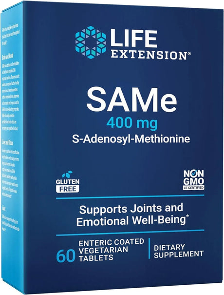 LIFE EXTENSION - Life Extension SAMe 400Mg. 60 Tabletas - The Red Vitamin MX - Suplementos Alimenticios - {{ shop.shopifyCountryName }}