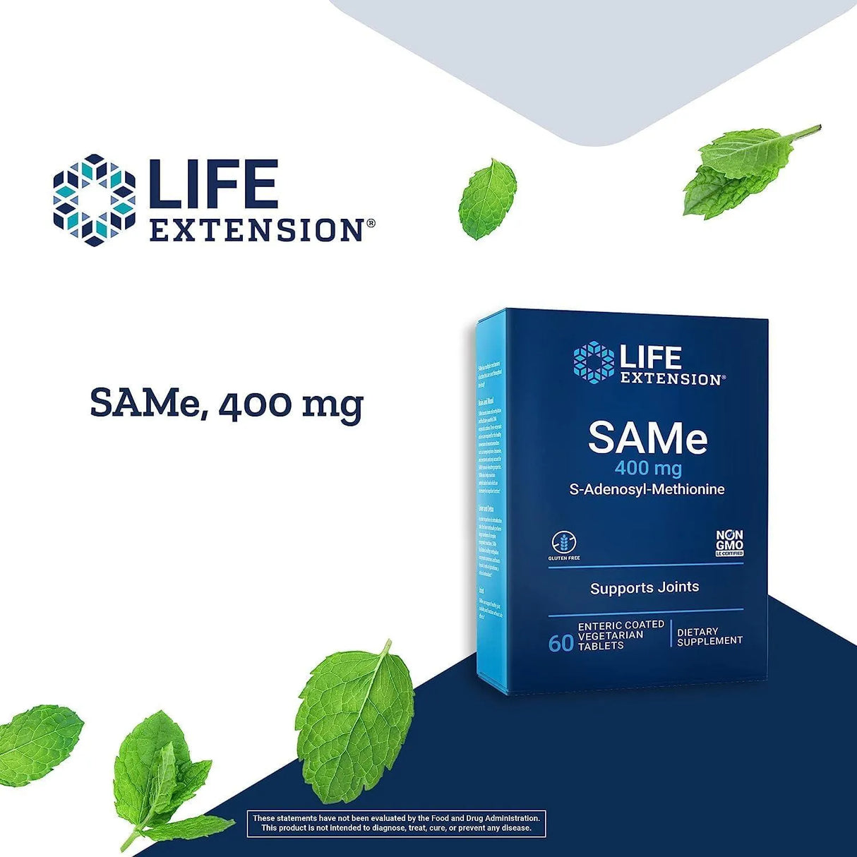 LIFE EXTENSION - Life Extension SAMe 400Mg. 60 Tabletas - The Red Vitamin MX - Suplementos Alimenticios - {{ shop.shopifyCountryName }}