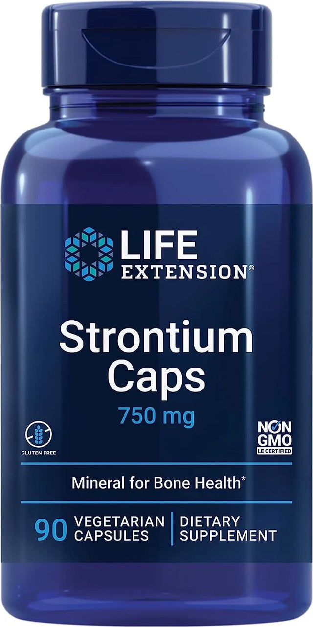 LIFE EXTENSION - Life Extension Strontium 750Mg. 90 Capsulas - The Red Vitamin MX - Suplementos Alimenticios - {{ shop.shopifyCountryName }}