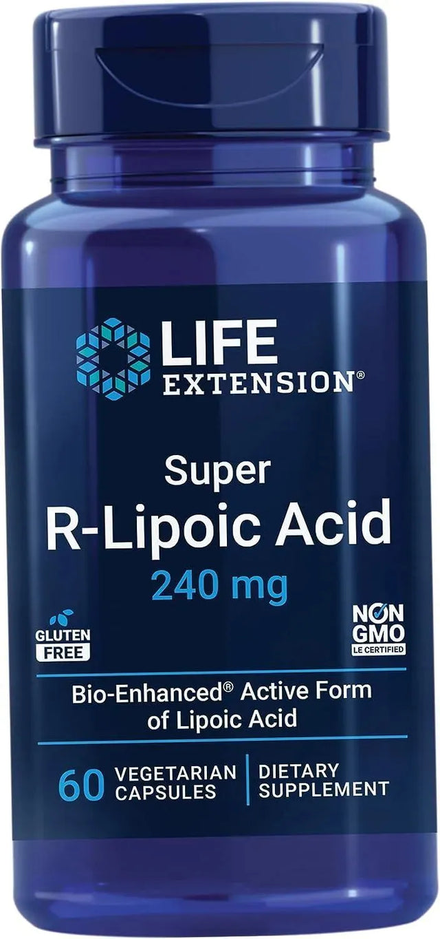 LIFE EXTENSION - Life Extension Super R-Lipoic Acid 60 Capsulas - The Red Vitamin MX - Suplementos Alimenticios - {{ shop.shopifyCountryName }}