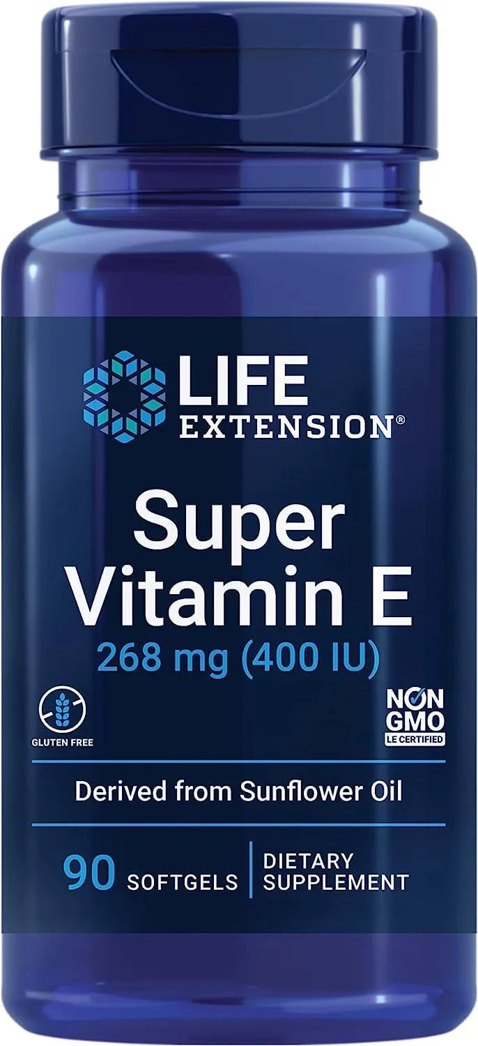 LIFE EXTENSION - Life Extension Super Vitamin E 268Mg. 90 Capsulas Blandas - The Red Vitamin MX - Suplementos Alimenticios - {{ shop.shopifyCountryName }}