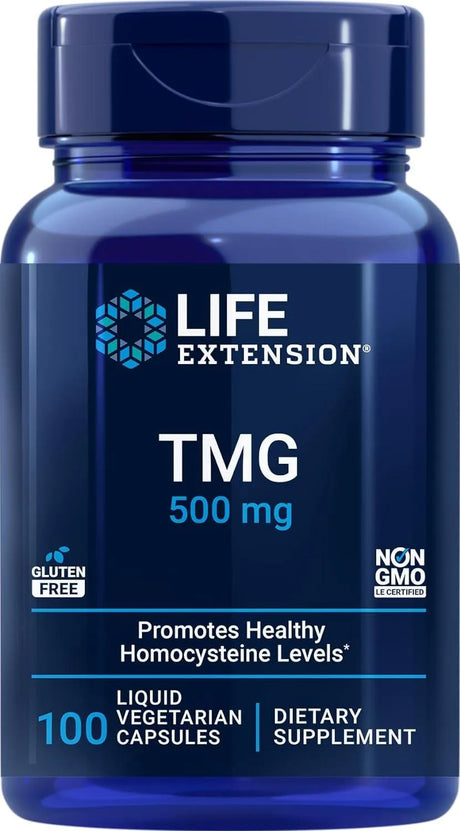 LIFE EXTENSION - Life Extension TMG 500Mg. 100 Capsulas - The Red Vitamin MX - Suplementos Alimenticios - {{ shop.shopifyCountryName }}