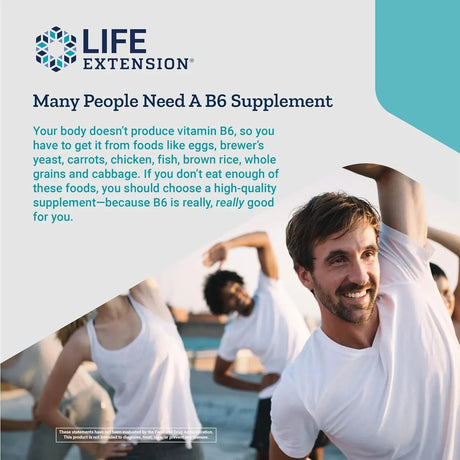LIFE EXTENSION - Life Extension Vitamin B6 250Mg. 100 Capsulas - The Red Vitamin MX - Suplementos Alimenticios - {{ shop.shopifyCountryName }}