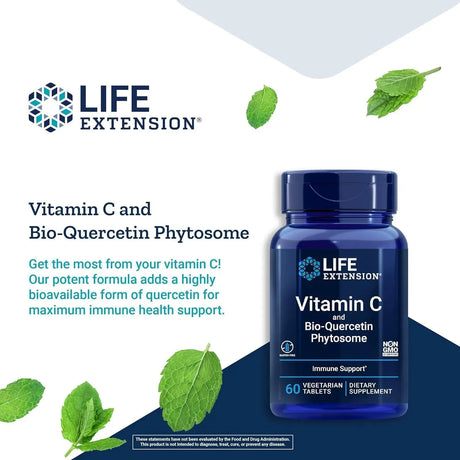 LIFE EXTENSION - Life Extension Vitamin C with Bio-Quercetin 1000Mg. 60 Tabletas - The Red Vitamin MX - Suplementos Alimenticios - {{ shop.shopifyCountryName }}