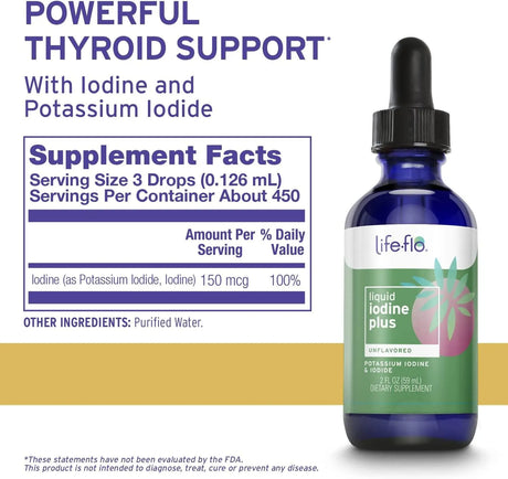 LIFE-FLO - Life-flo Liquid Iodine Plus 150Mcg. 59Ml. - The Red Vitamin MX - Suplementos Alimenticios - {{ shop.shopifyCountryName }}