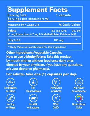 LIFE STRENGTH - Life Strength L-Methylfolate 5Mg. 90 Capsulas - The Red Vitamin MX - Suplementos Alimenticios - {{ shop.shopifyCountryName }}