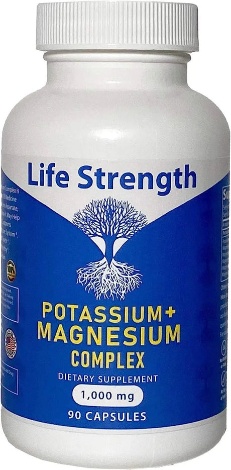 LIFE STRENGTH - Life Strength Potassium & Magnesium Complex 1000Mg. 90 Capsulas - The Red Vitamin MX - Suplementos Alimenticios - {{ shop.shopifyCountryName }}