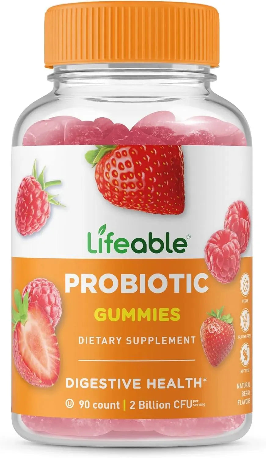 LIFEABLE - Lifeable Probiotics 2 Billion CFU 90 Gomitas - The Red Vitamin MX - Suplementos Alimenticios - {{ shop.shopifyCountryName }}