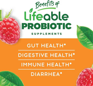 LIFEABLE - Lifeable Probiotics 2 Billion CFU 90 Gomitas - The Red Vitamin MX - Suplementos Alimenticios - {{ shop.shopifyCountryName }}