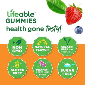 LIFEABLE - Lifeable Sugar Free Prebiotics Fiber for Kids 90 Gomitas - The Red Vitamin MX - Suplementos Alimenticios - {{ shop.shopifyCountryName }}