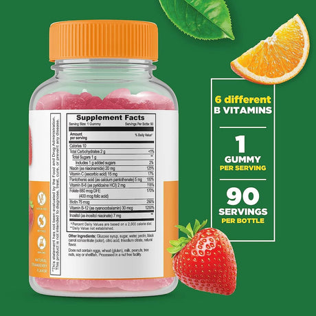 LIFEABLE - Lifeable Vitamin B Complex with Vitamin C 90 Gomitas - The Red Vitamin MX - Suplementos Alimenticios - {{ shop.shopifyCountryName }}