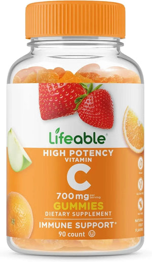 LIFEABLE - Lifeable Vitamin C 700Mg. 90 Gomitas - The Red Vitamin MX - Suplementos Alimenticios - {{ shop.shopifyCountryName }}