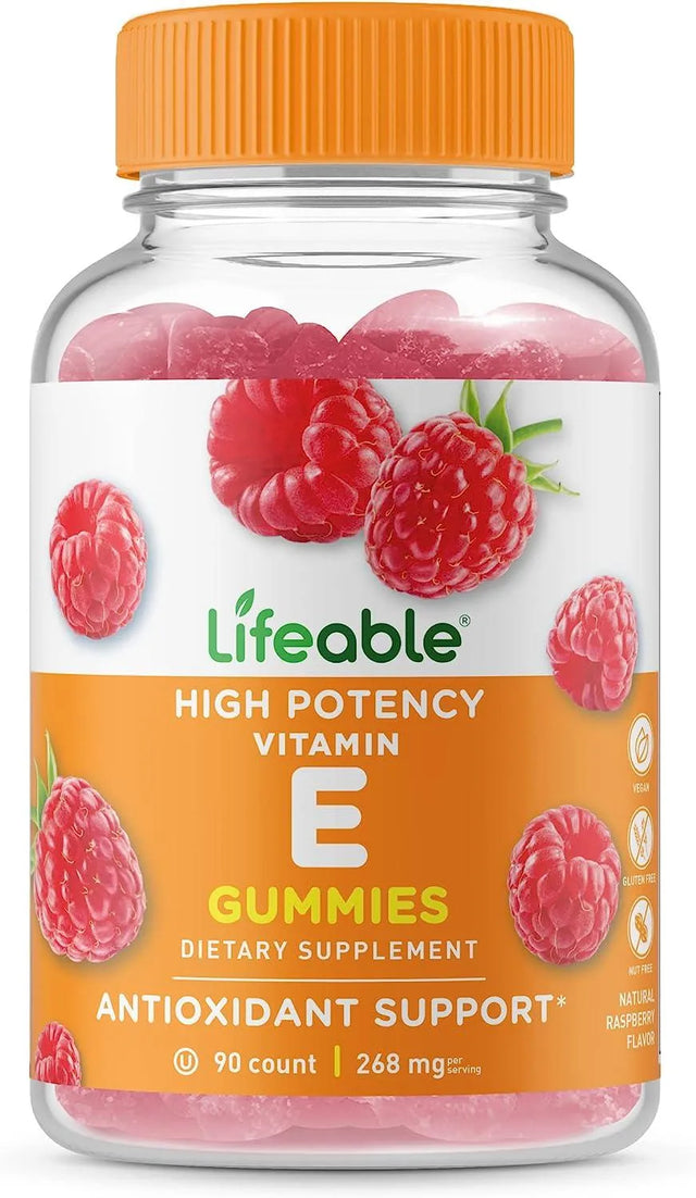 LIFEABLE - Lifeable Vitamin E 268Mg. 90 Gomitas - The Red Vitamin MX - Suplementos Alimenticios - {{ shop.shopifyCountryName }}