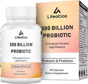 LIFEATLAS - Lifeatlas 300 Billion CFU Probiotics 60 Capsulas - The Red Vitamin MX - Suplementos Alimenticios - {{ shop.shopifyCountryName }}