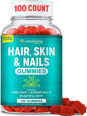 LIFECENTRIC HEALTH - LifeCentric Health Hair Skin and Nails Gummies High Potency Biotin 5000mcg 100 Gomitas - The Red Vitamin MX - Suplementos Alimenticios - {{ shop.shopifyCountryName }}